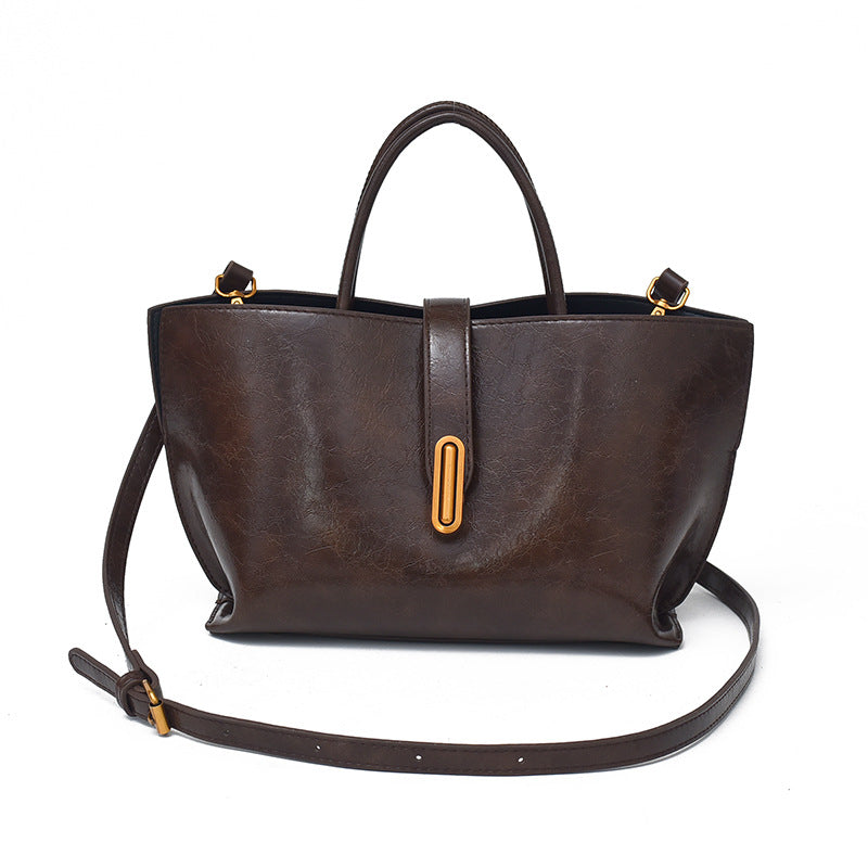 Women's Elegant Solid Color Handbag Crossbody Bag