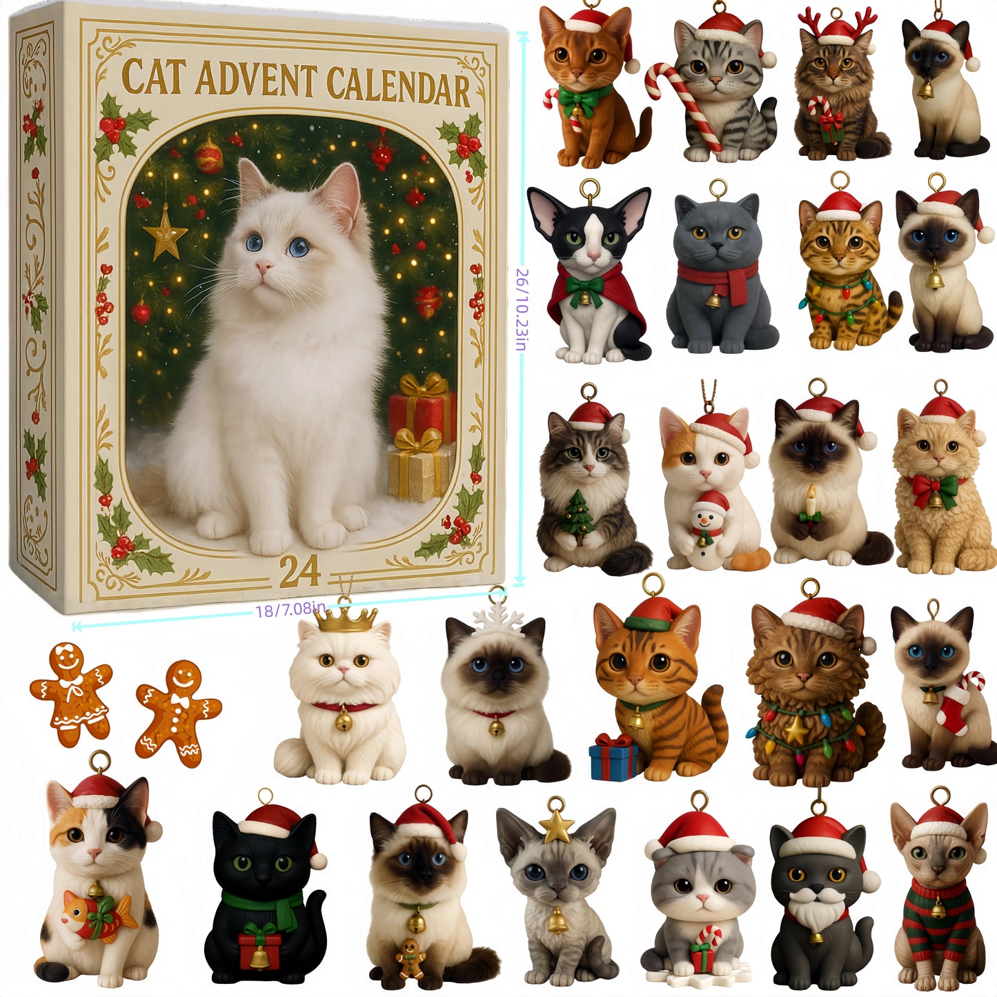 🔥Last Day 50% Off- Purrfect Christmas – Cat Lovers Advent Calendar 2025