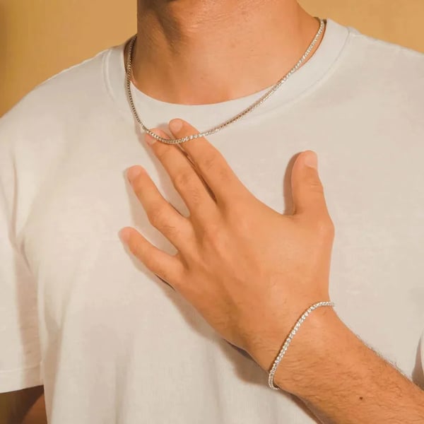 š„Clear Stock Last Day 48% OFF+Free Shippingš„"Crystal' Tennis Necklace + Free Bracelet