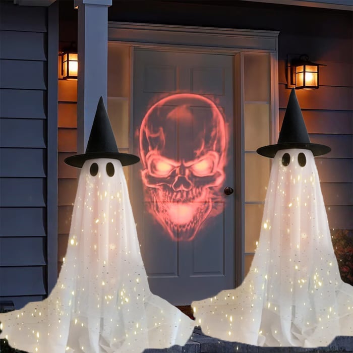 🔥2025 New Flash Upgrade 🌠 - 65" Giant Glittering Ghost 👻✨