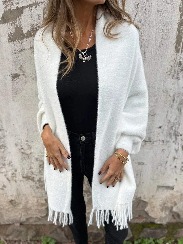 🍂Autumn/Special Offer🍂Women's Long Sleeve Casual Tassel Shawl Coat