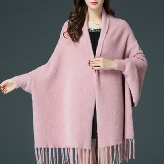 🍂Autumn/Special Offer🍂Women's Long Sleeve Casual Tassel Shawl Coat