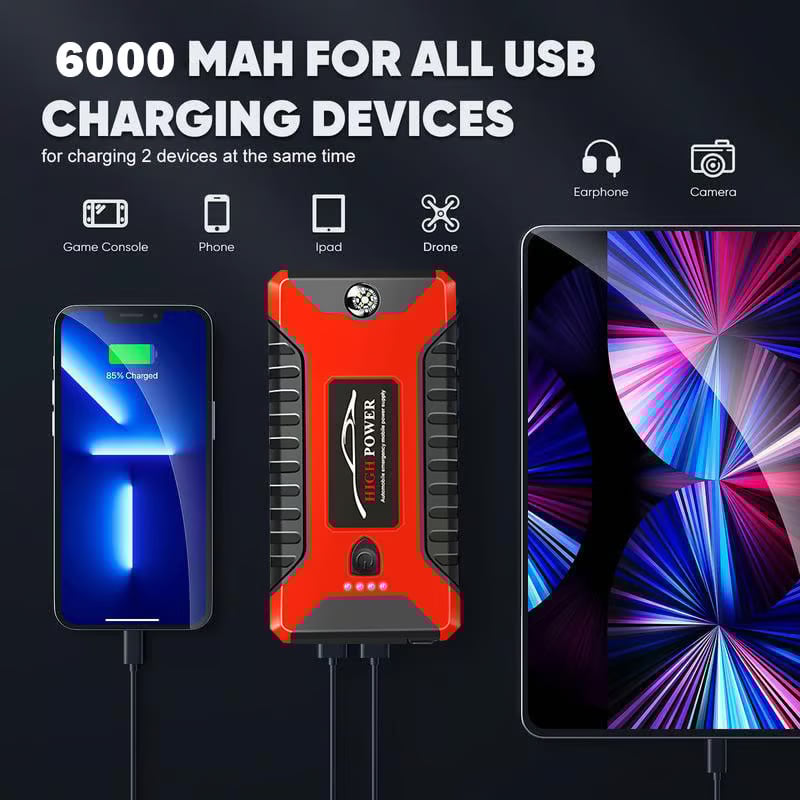 💥Last Day Special Sale 59% OFF⚡Jump Starter 3000A Peak Jump Starter Battery Pack