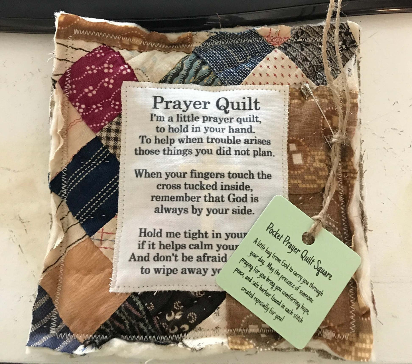 💜Up To 70% Off✝️Best Encouraged And Blessed Gift-Prayer Quilt with cross inside