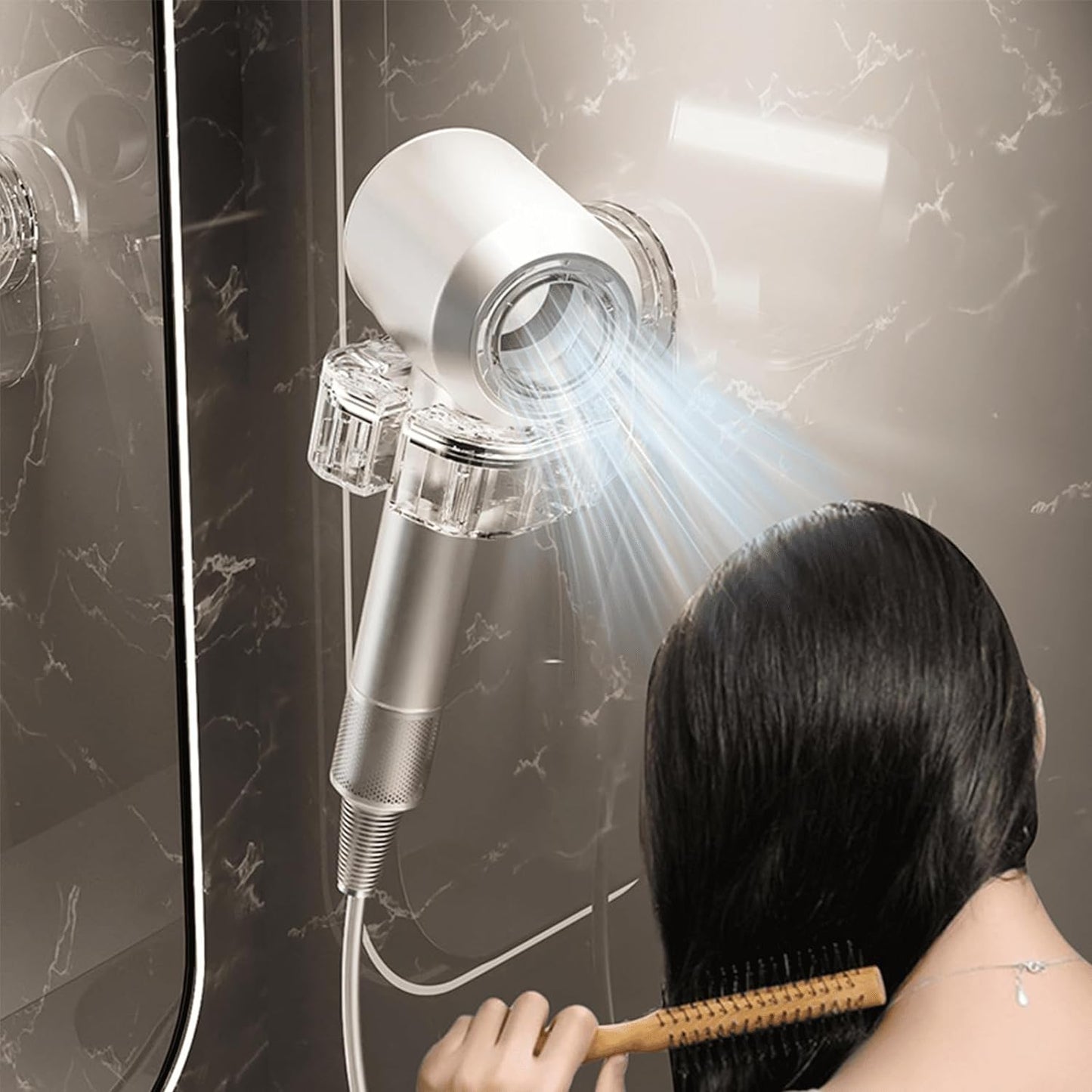 š„Hot Sale - 49% OFFšPunch-Free Rotating Hair Dryer Rack