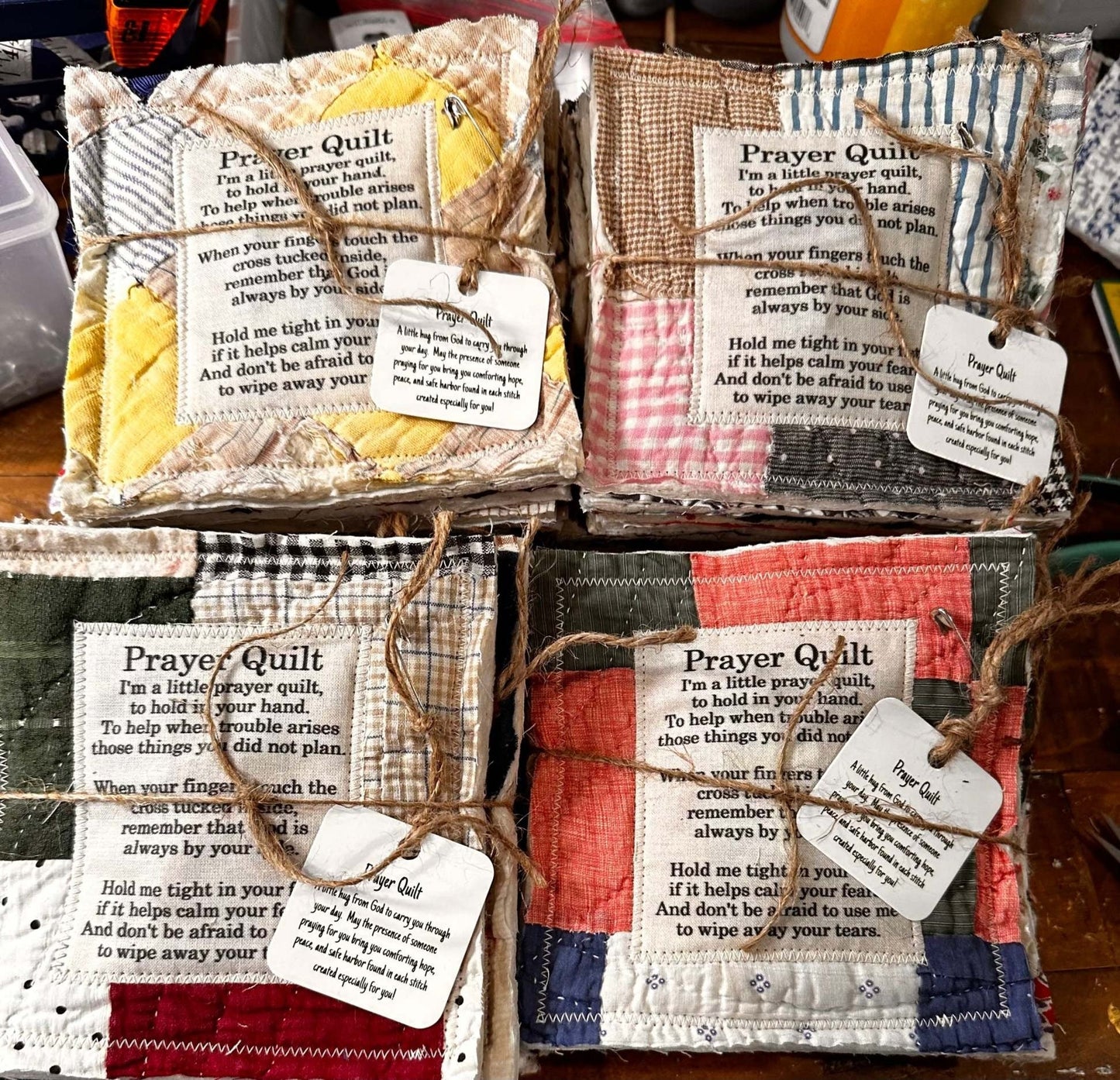 💜Up To 70% Off✝️Best Encouraged And Blessed Gift-Prayer Quilt with cross inside