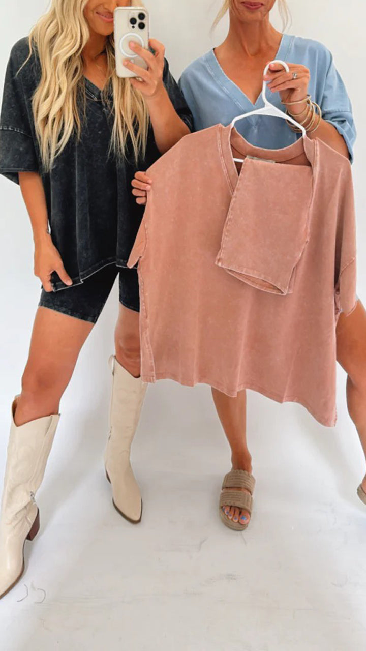 🎉New Product Launch💐– Women's Summer Washed Set(50%OFF🔥)