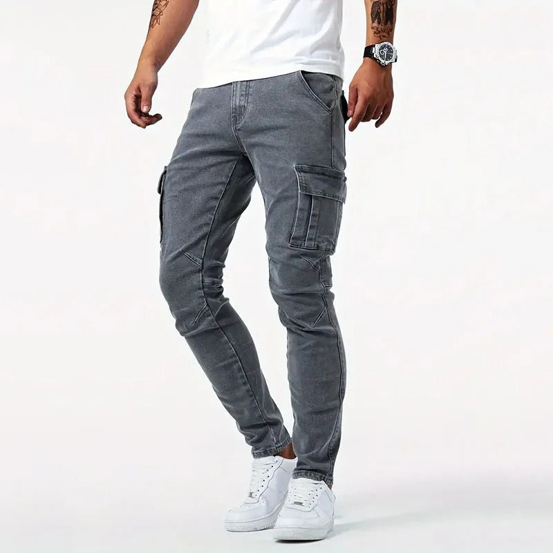 🎉Hot Sale 49% OFF🎉Cargo trousers in stretch denim