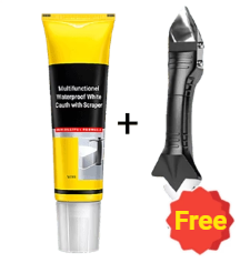 ✨Buy now and receive a free scraper✨Multifunctional Waterproof White Caulk with Scraper