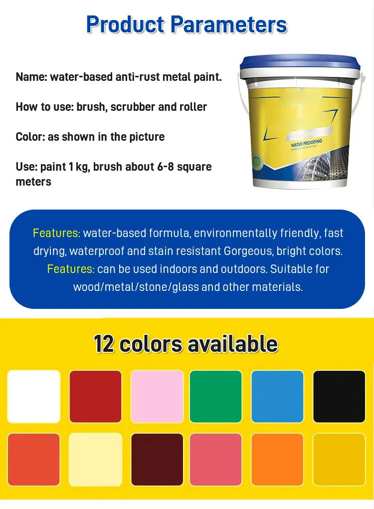 š„Water-based rust-proof paint metal paintš„Buy 3 (Buy 2 and get 1 free)