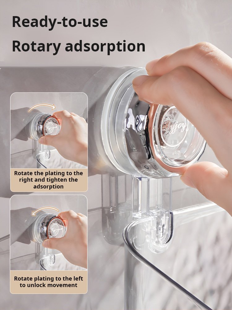 🎁Clearance Sale 49% OFF💥Light Luxury Style Glacier Pattern Suction Cup Shelf