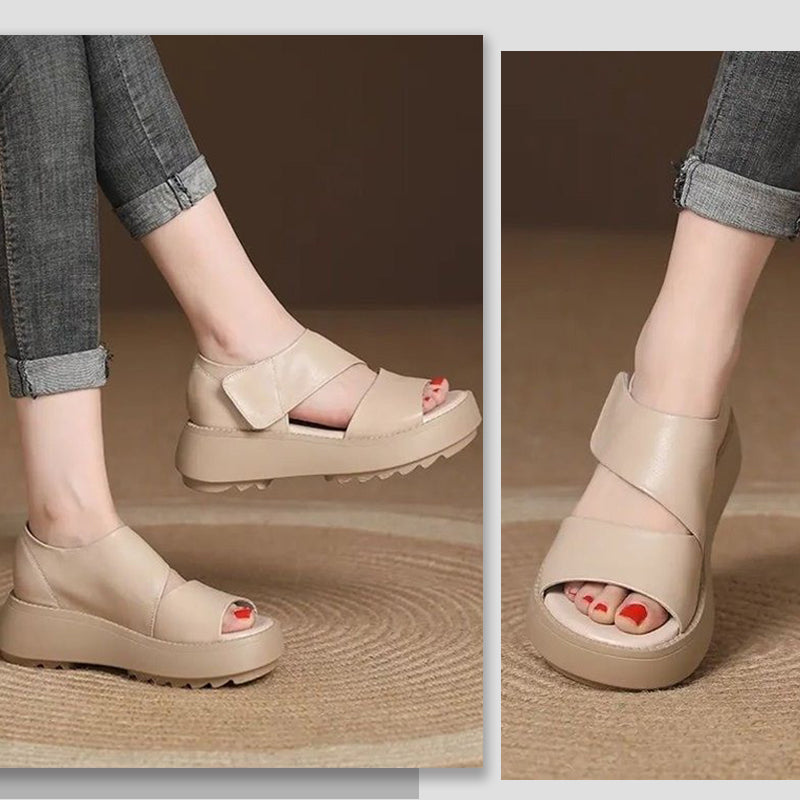 🔥Hot Sale 49% Off🔥Women's Retro Thick Sole Velcro Sandals