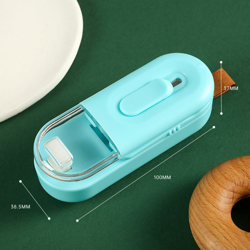 2 in 1 Handheld Portable Food Storage Bag Sealer with Cutter