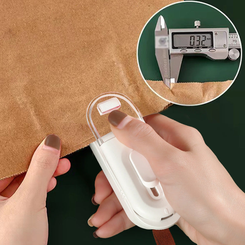 2 in 1 Handheld Portable Food Storage Bag Sealer with Cutter