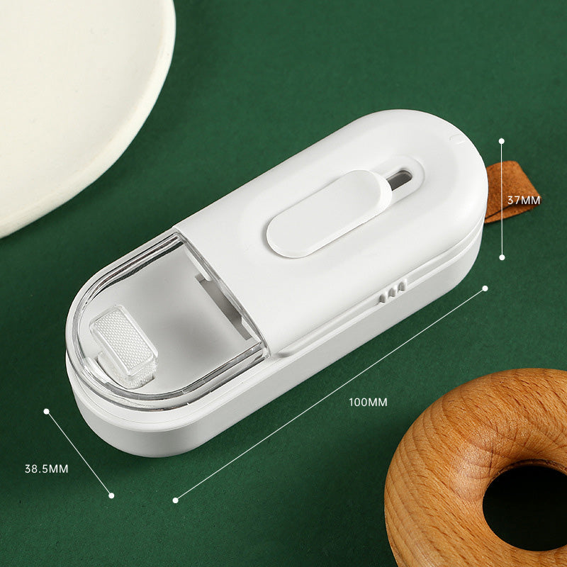 2 in 1 Handheld Portable Food Storage Bag Sealer with Cutter