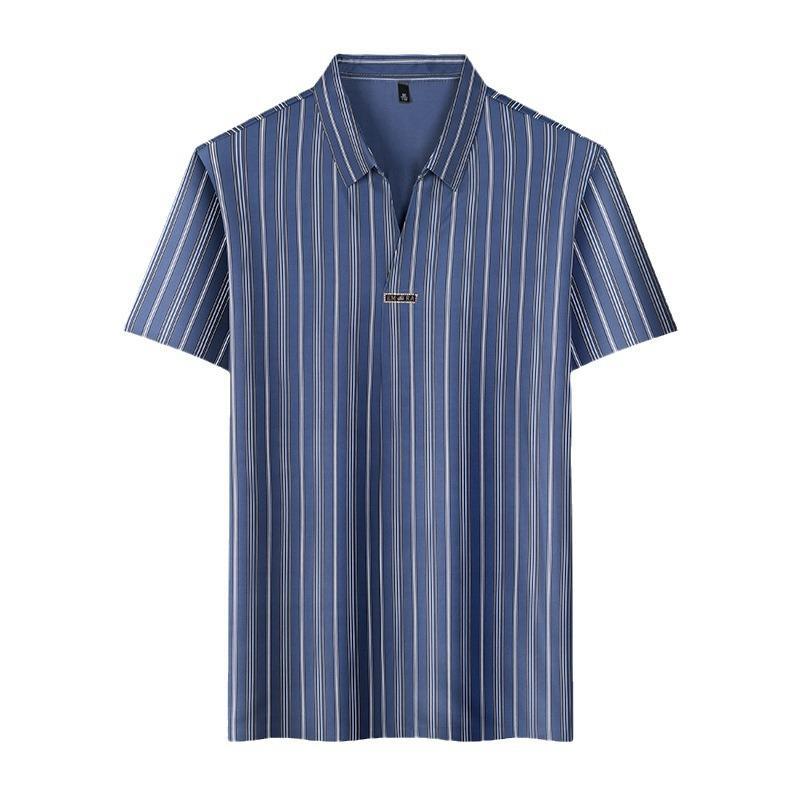 Men's Summer Striped Short Sleeve Shirt(50% OFF)
