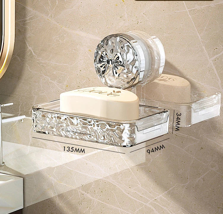 🎁Clearance Sale 49% OFF💥Light Luxury Style Glacier Pattern Suction Cup Shelf