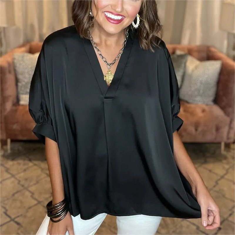 🔥Classic Women's Blouse in Silk Satin
