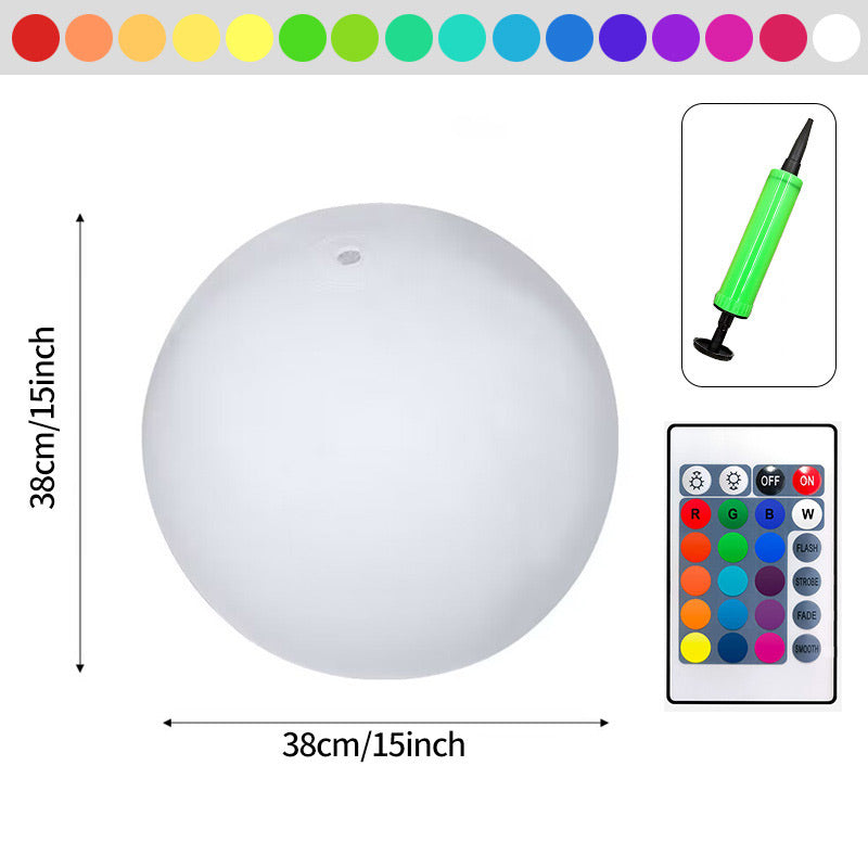 Pool Decoration - LED Light 16 Colors Luminous Beach Ball
