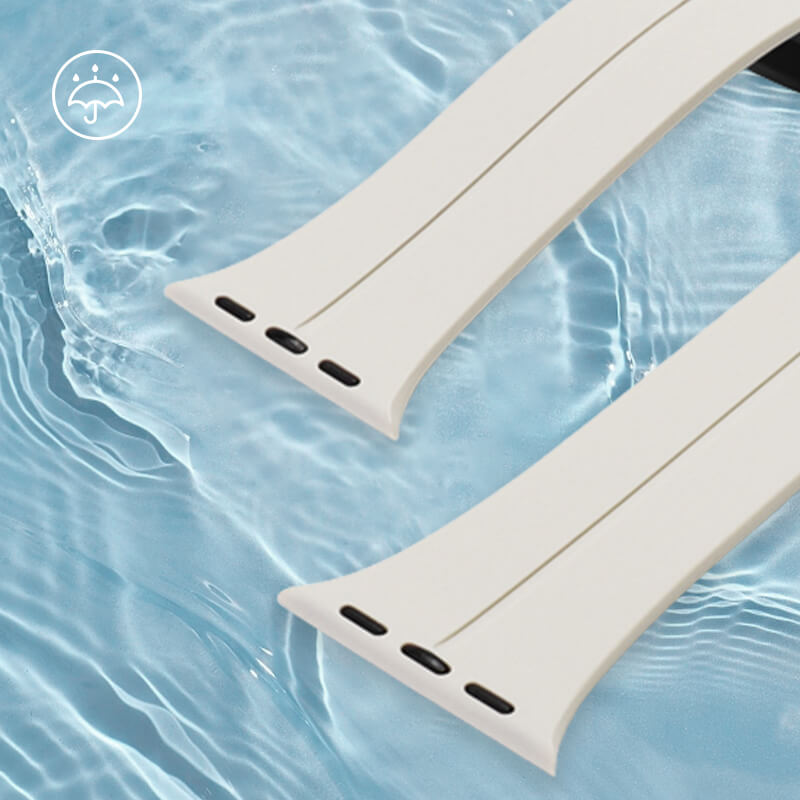 Magnetic folding buckle silicone strap for iwatch