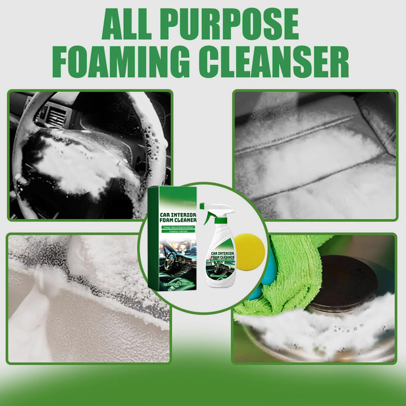 🌟BUY 4 GET 4 FREE🌟Effective Car Interior Foam Cleaner with Sponge