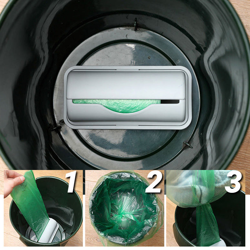 Punch-Free Extractable Trash Bag Organizer