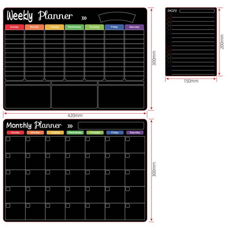 Magnetic Erasable Calendar Set