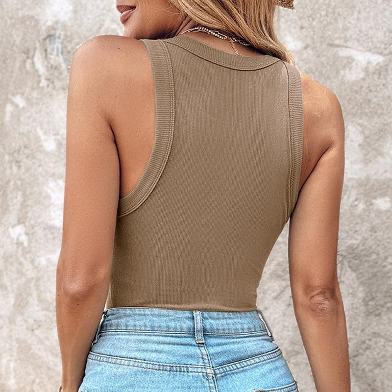 💖Ribbed Stretchy Tank Top with Shelf Bra