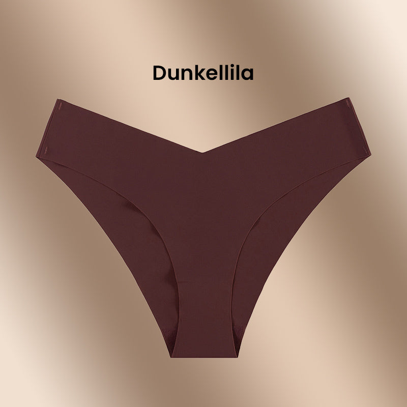 Seamless, sexy underwear with a low waist made of ice silk