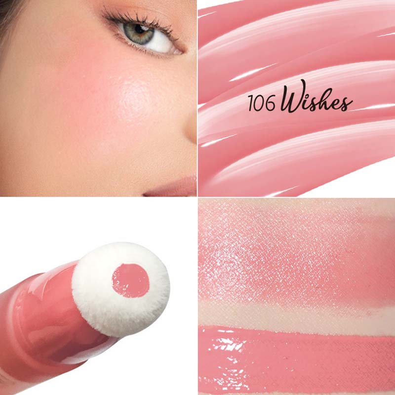 Liquid Blush for Cheek with Cushion Applicator