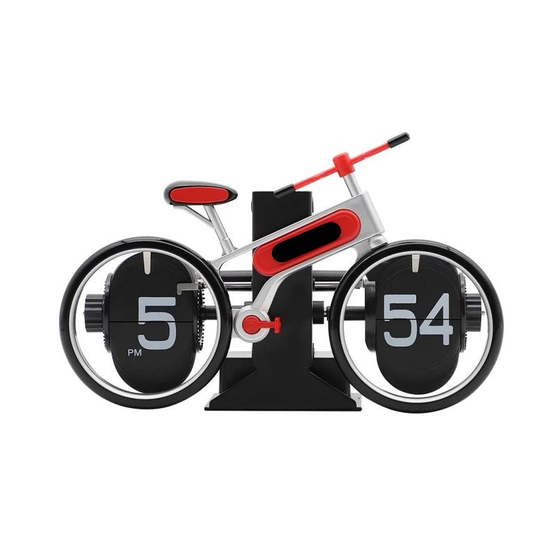 Retro Bicycle-shaped Digital Flip Desk Clock - Home & Office Decor