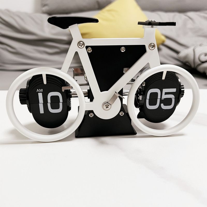 Retro Bicycle-shaped Digital Flip Desk Clock - Home & Office Decor