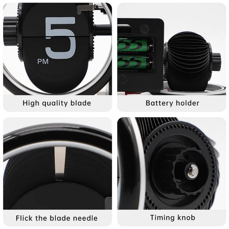 Retro Bicycle-shaped Digital Flip Desk Clock - Home & Office Decor