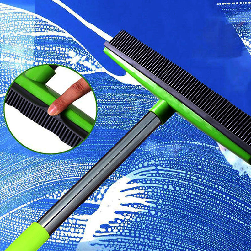 Rubber Bristle Sweeper for Dusting and Pet Hair