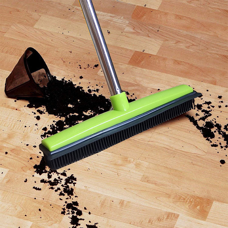 Rubber Bristle Sweeper for Dusting and Pet Hair
