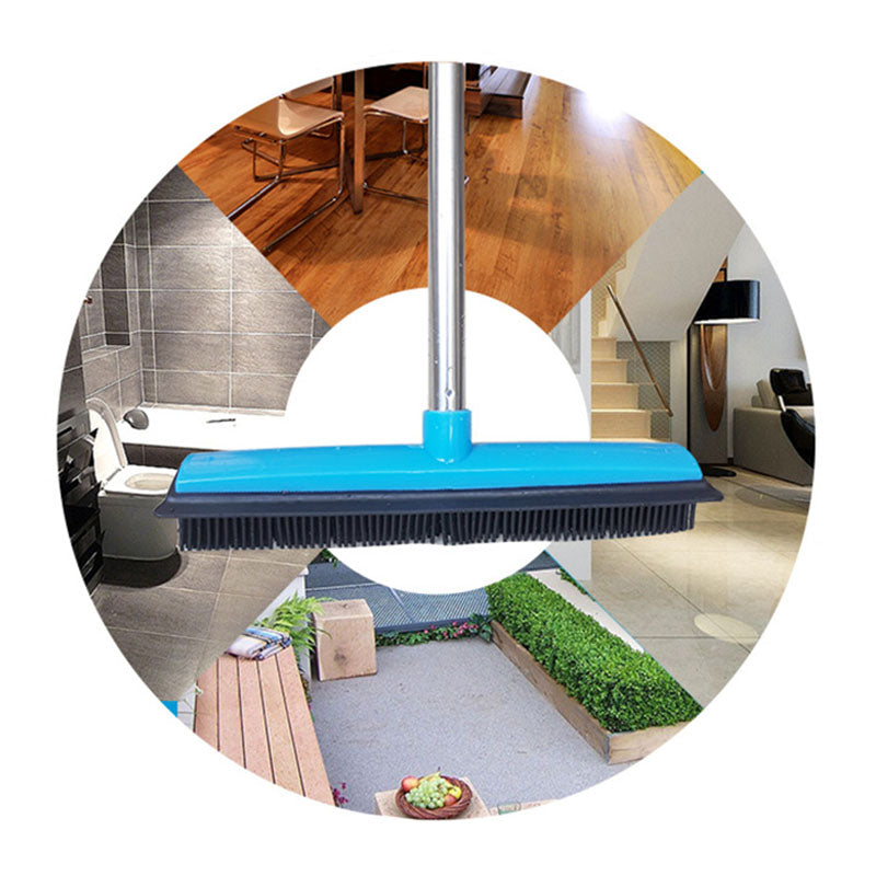 Rubber Bristle Sweeper for Dusting and Pet Hair