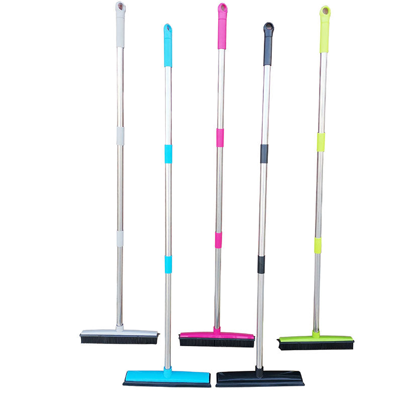 Rubber Bristle Sweeper for Dusting and Pet Hair