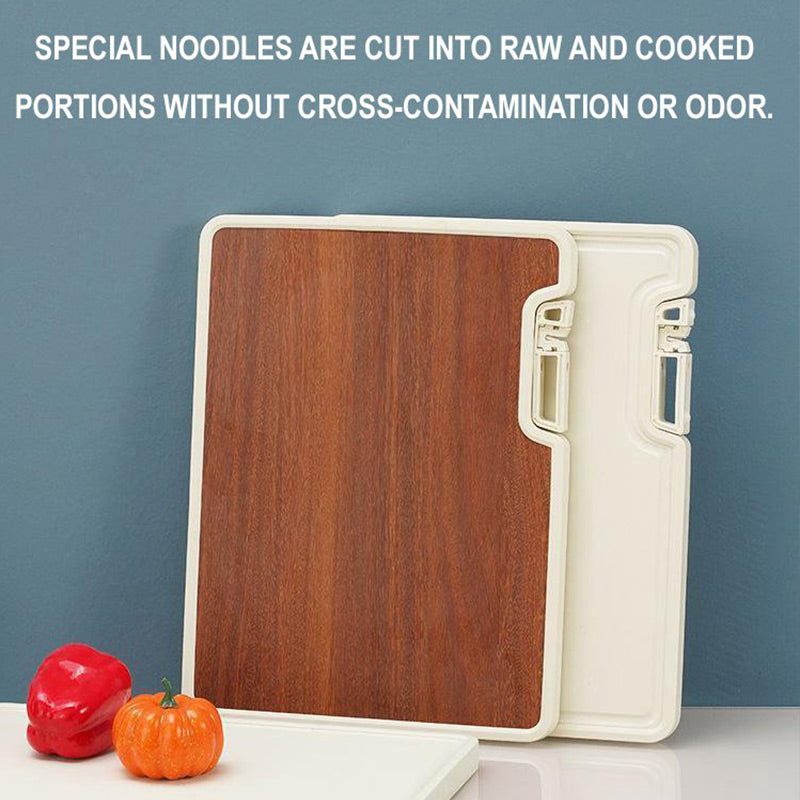 🔥HOT SALE (50% OFF)🔥Double Sided Antibacterial Cutting Board with Stand