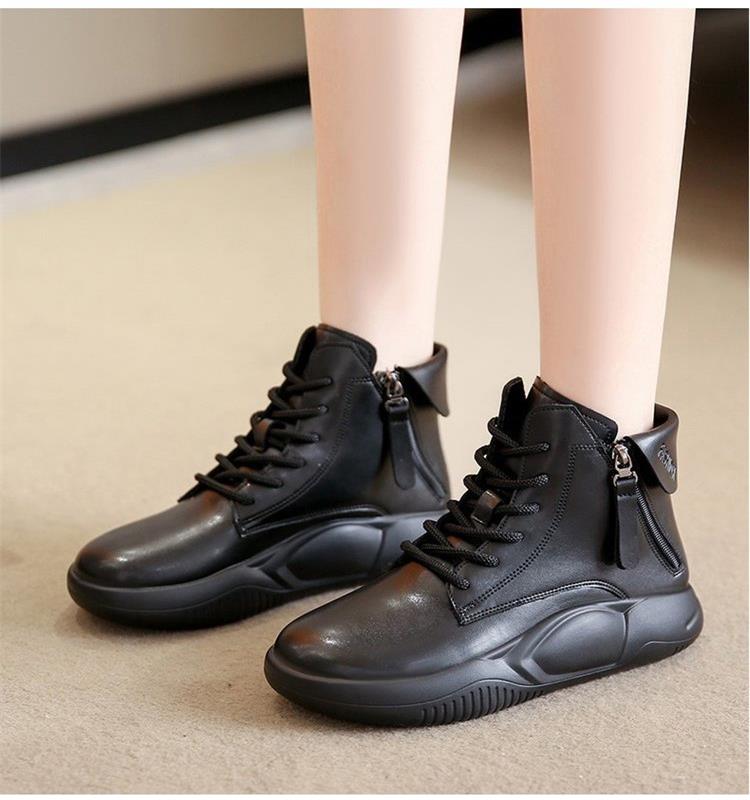 Thick-Soled High-Top Soft-Soled Chunky Shoes