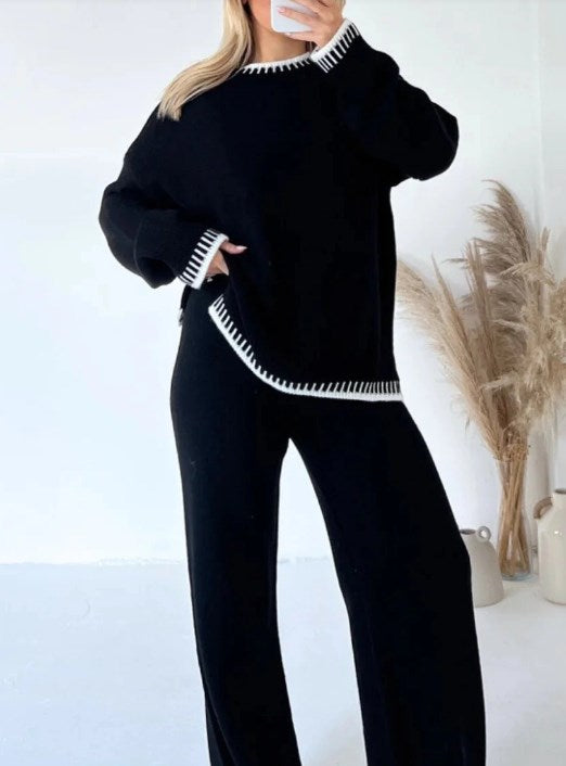 Free Shipping-45 % OFFđ„Solid Color Casual Knitted Two-piece SetFF