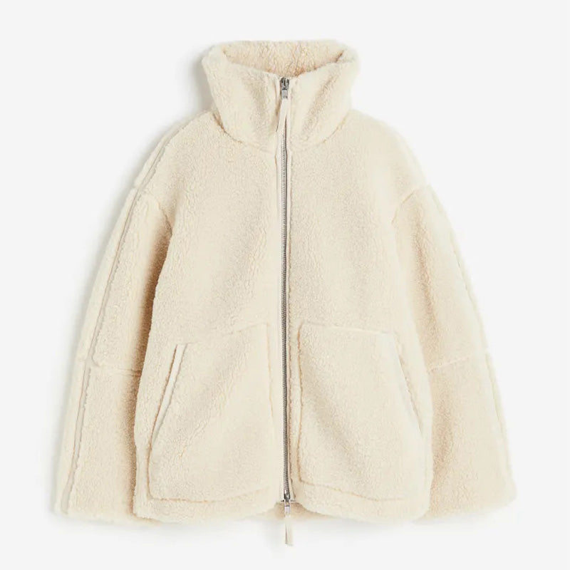Women's Thickened & Warm Loose Double Head Zip Jacket