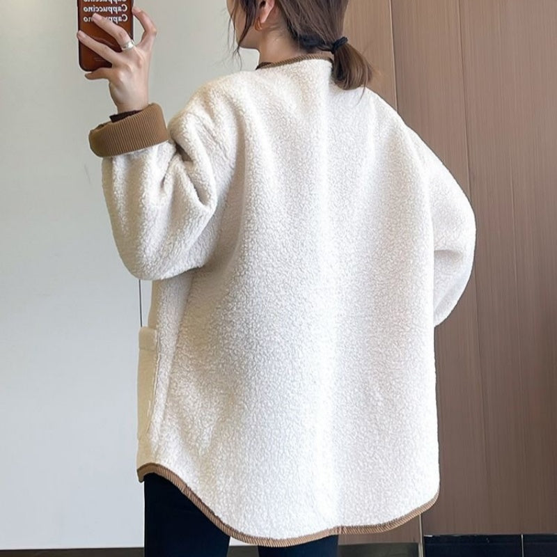Solid Button Down Coats with Pockets(50% OFF)