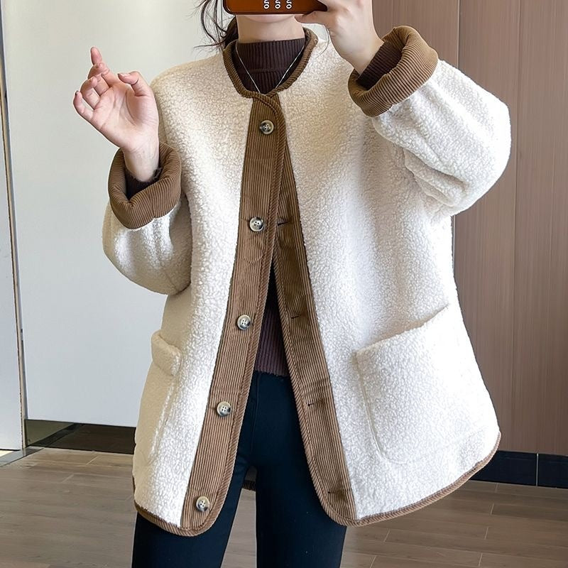 Solid Button Down Coats with Pockets(50% OFF)
