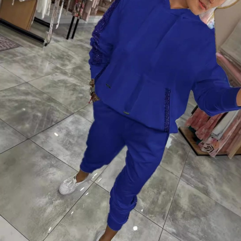 🌷✨Women’s Drawstring Hooded Tops & Pants 2-Piece Set