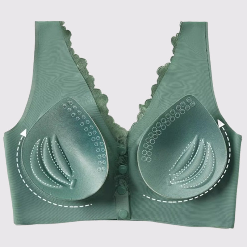 💕Buy 2 get 1 free-3PCS🥰Women's Wide-Strap Wire-Free Front Closure Bra