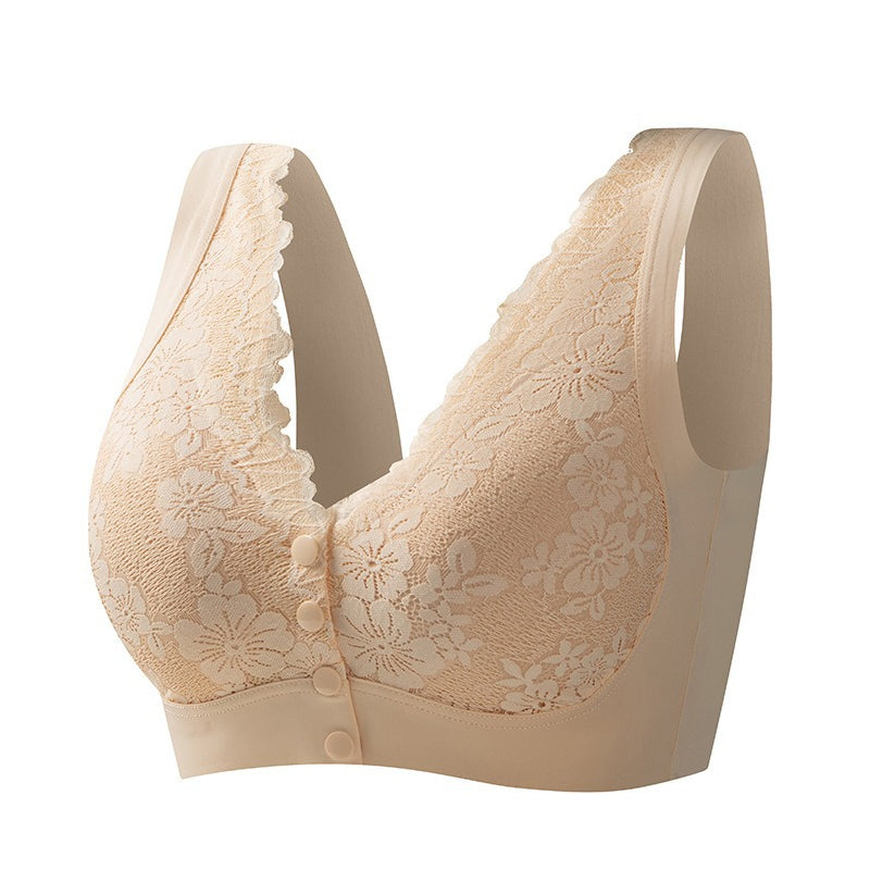 💕Buy 2 get 1 free-3PCS🥰Women's Wide-Strap Wire-Free Front Closure Bra