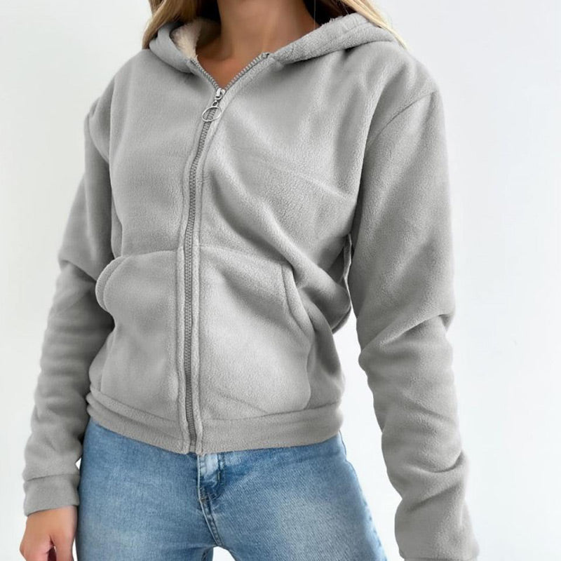 Women's Lined Zip-Up Hoodies