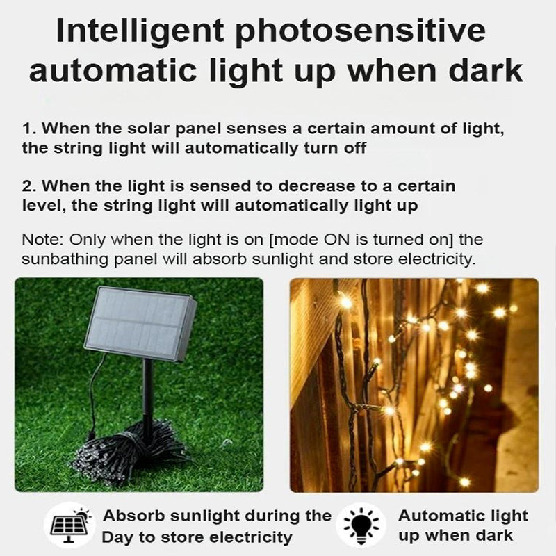 Waterproof Solar Decorative String Lights