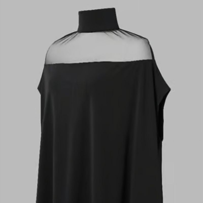 Women's Casual High-neck Batwing Blouse