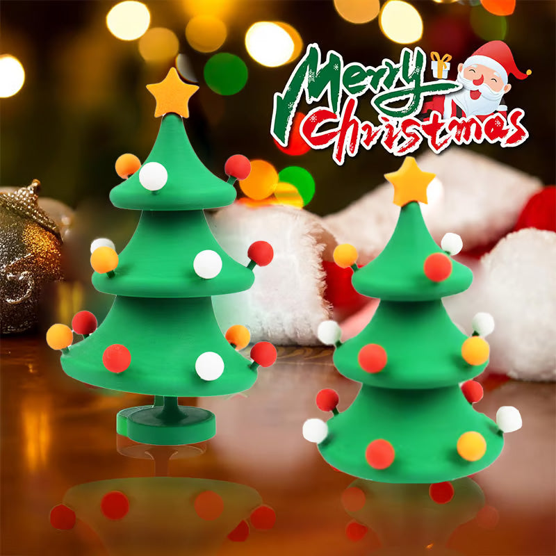 3D Printed Dancing Christmas Tree Decompression Toy